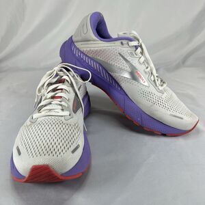 Brooks Adrenaline GTS 22 Womens White Coral Purple Shoes 1203531B105 Size 11